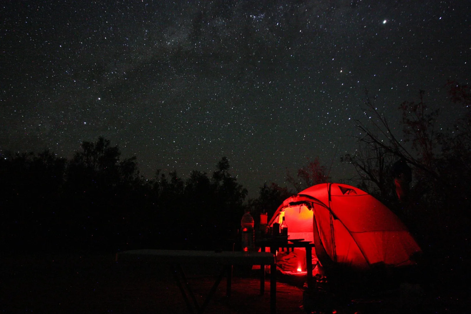 Camping beneath the stars in Namibia