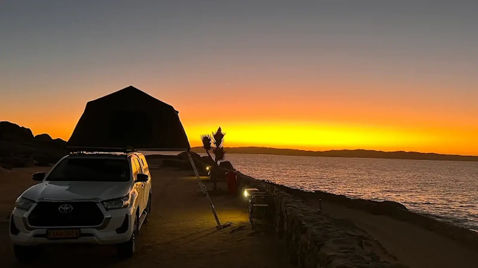 Seaside camping with Namib Trails 4x4 adventures